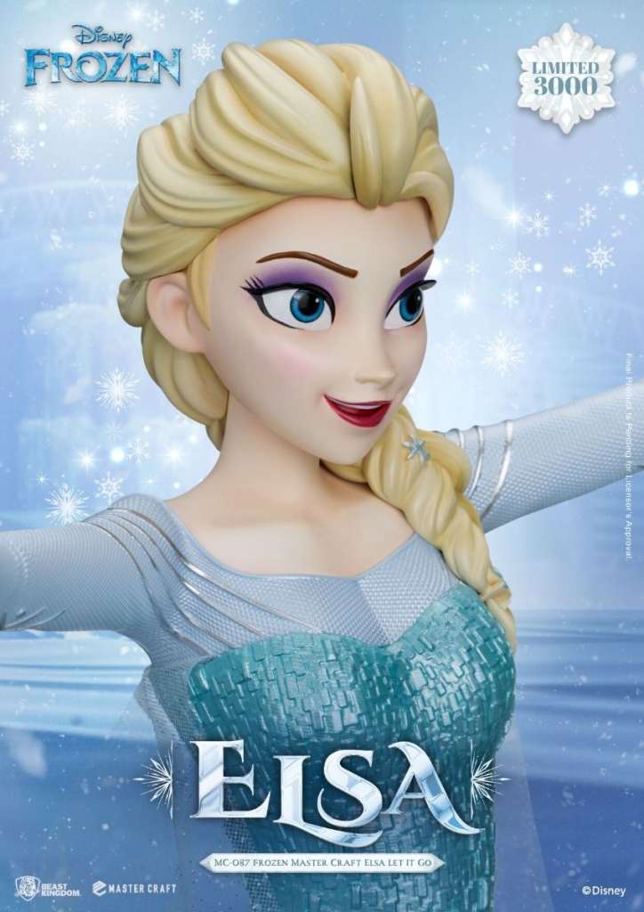 BEAST KINGDOM FROZEN ELSA LET IT GO MASTERCRAFT STATUA 38 cm