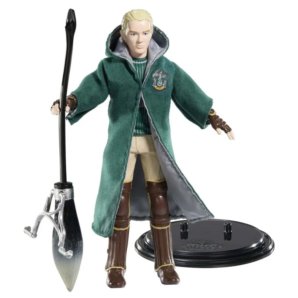 NOBLE COLLECTIONS HP DRACO QUIDDITCH BENDYFIG FIGURA 18 cm