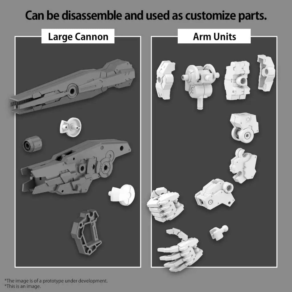 BANDAI RG OP PARTS SET 11 LAE CAN/ARM 1/144 MODEL KIT 30MM