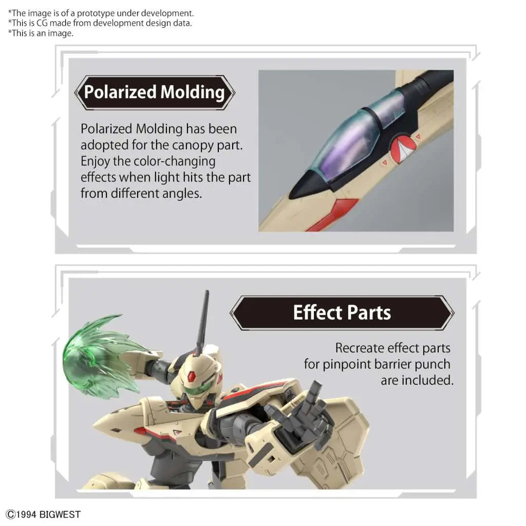 BANDAI HG YF-19 1/100 MODEL KIT 12 cm