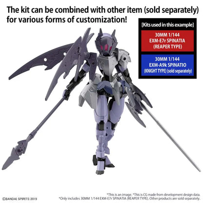 BANDAI 30MM EXM-E7R SPINATIA REAPER TYPE 1/144 MODEL KIT 12 cm