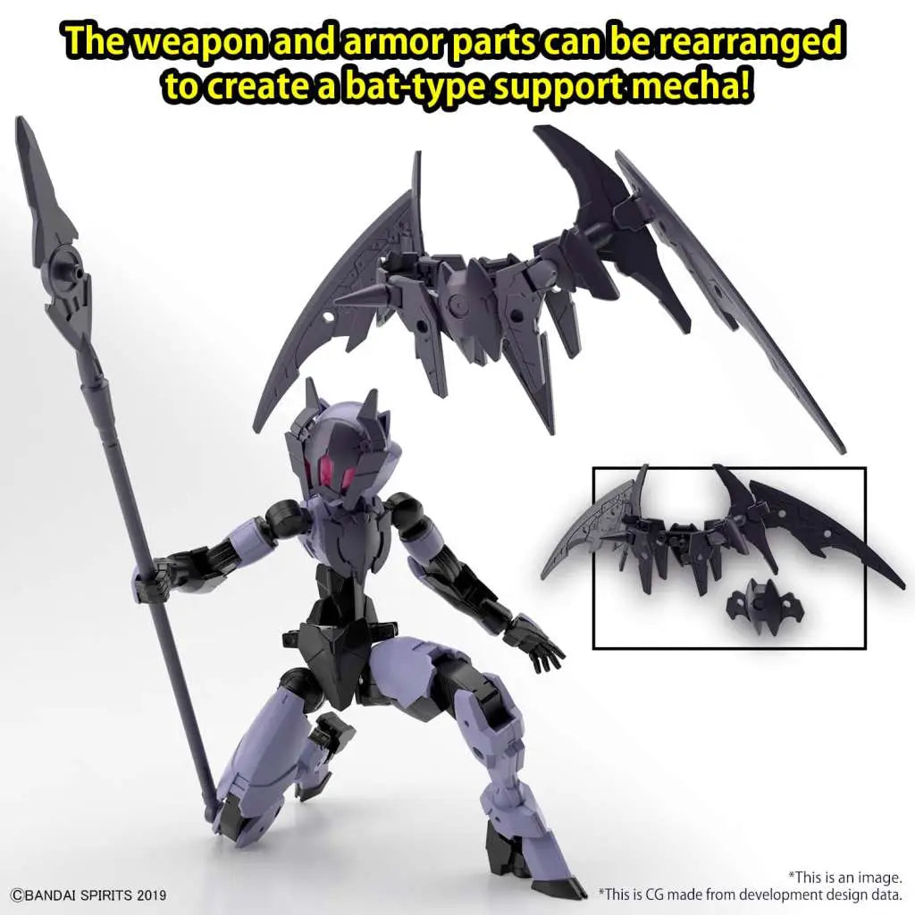 BANDAI 30MM EXM-E7R SPINATIA REAPER TYPE 1/144 MODEL KIT 12 cm