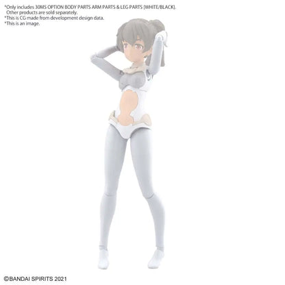 BANDAI 30MS OPT BODY PARTS ARM/LEG WHITE/BLACK MODEL KIT