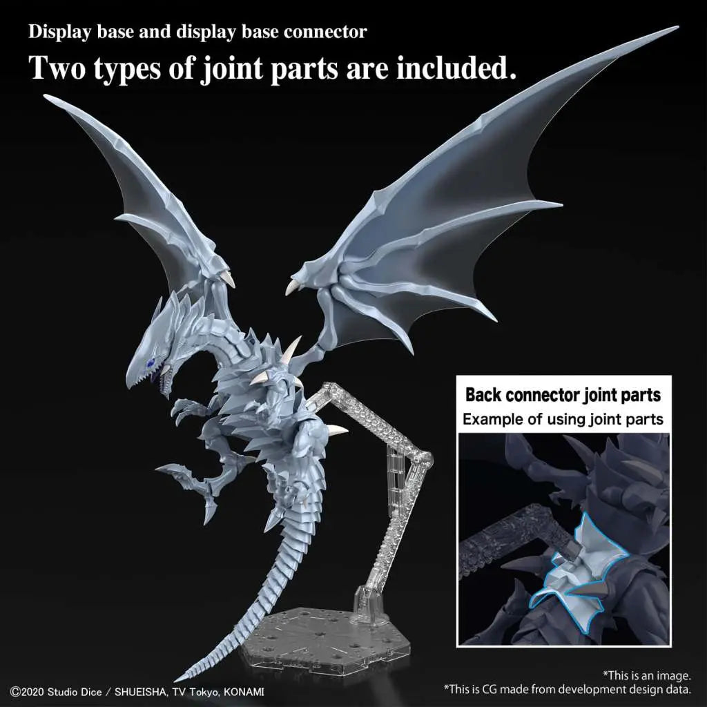 BANDAI RISE AMP BLUE EYES WHITE DRAGON MODEL KIT 16 cm