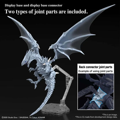 BANDAI RISE AMP BLUE EYES WHITE DRAGON MODEL KIT 16 cm