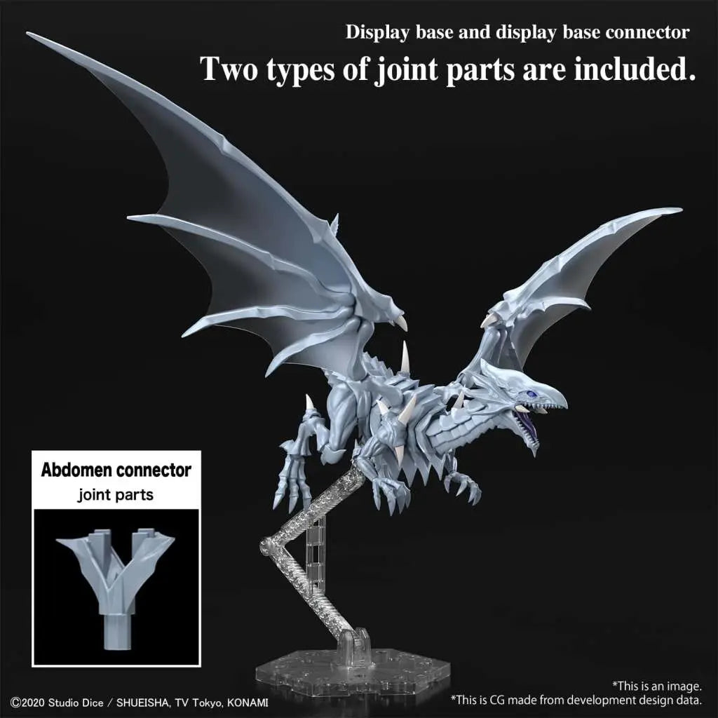 BANDAI RISE AMP BLUE EYES WHITE DRAGON MODEL KIT 16 cm