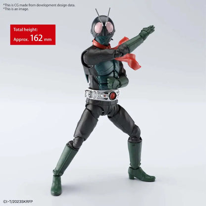 BANDAI RISE MASKED RIDER SHIN MASK RIDER MODEL KIT 13 cm