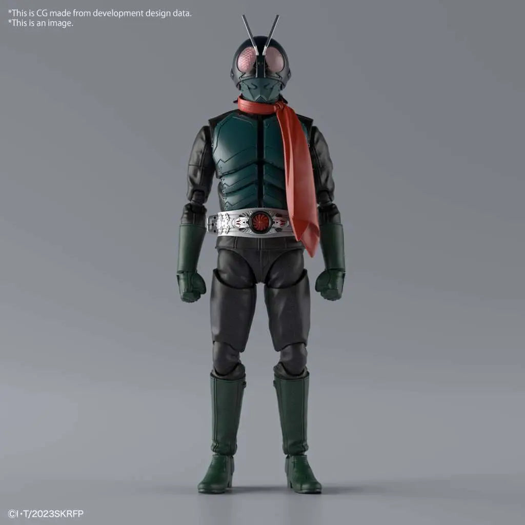 BANDAI RISE MASKED RIDER SHIN MASK RIDER MODEL KIT 13 cm