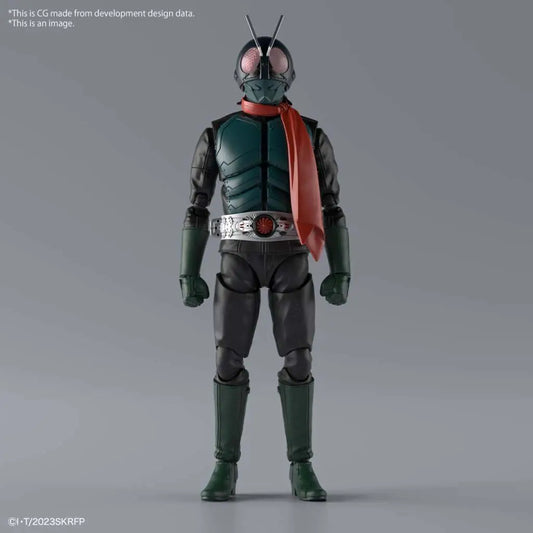 BANDAI RISE MASKED RIDER SHIN MASK RIDER MODEL KIT 13 cm