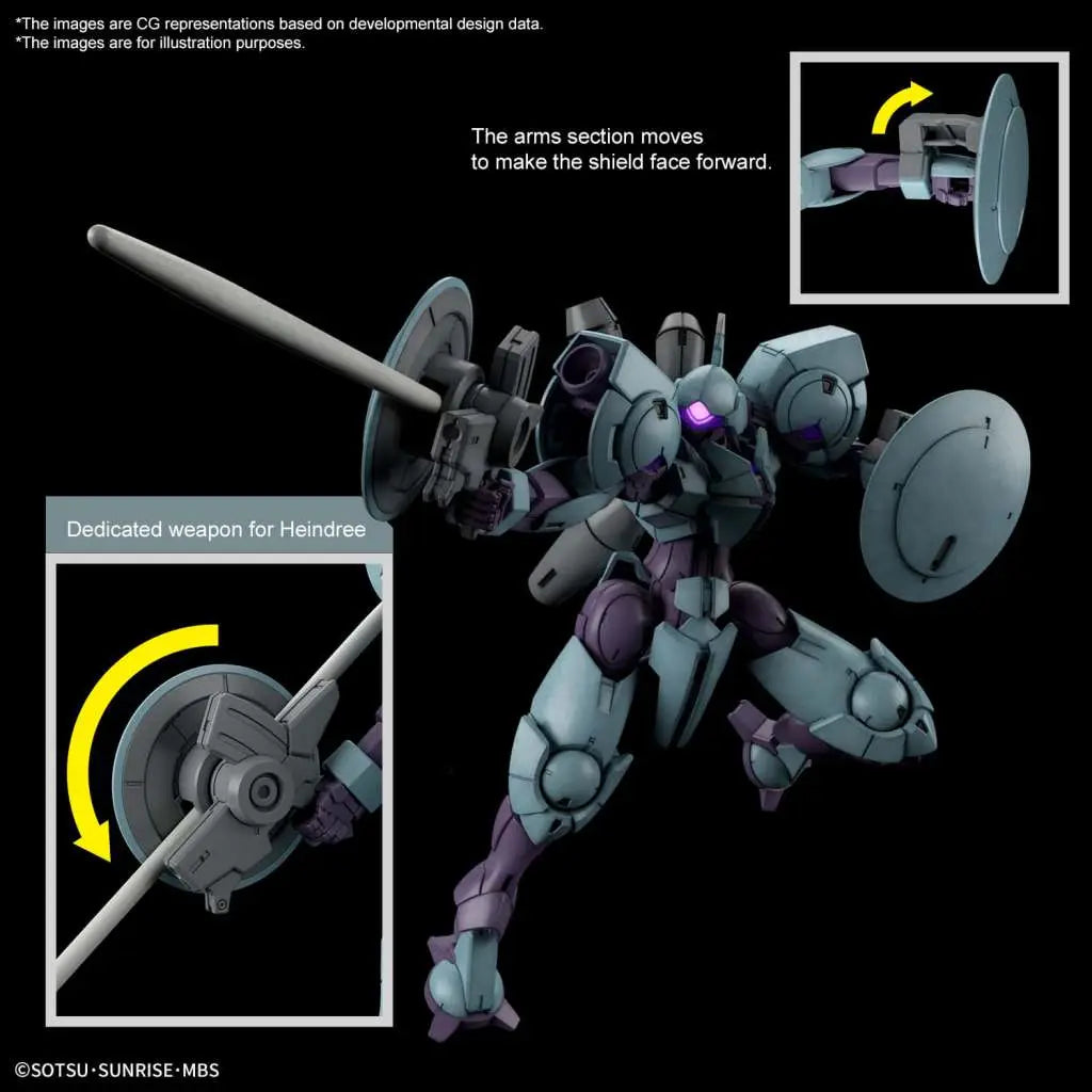 BANDAI HG HEINDREE 1/144 MODEL KIT 12 cm