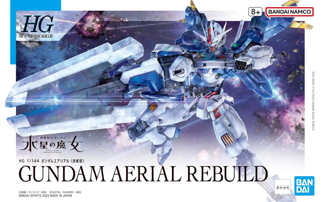 BANDAI - GUNDAM HG AERIAL REBUILD 1/144 MODEL KIT 13 cm
