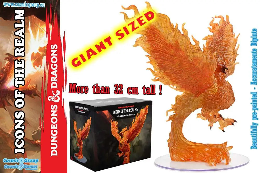 WIZKIDS D&D IOTR ELDER ELEMENTAL PHOENIX MINI FIGURA