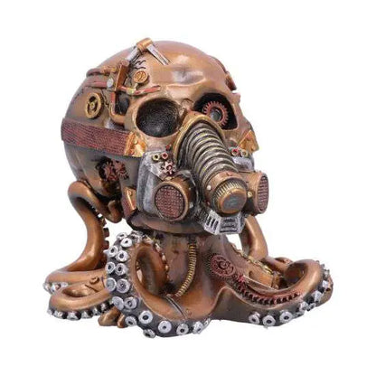 OCTO RESPIRAT BRONZE STEAMPUNK SKULL FIG