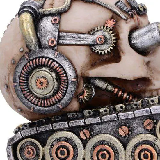 NEMESIS NOW TECHNO TANK STEAMPUNK SKULL FIG FIGURA 16 cm