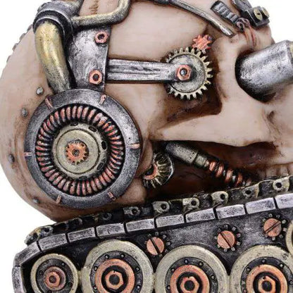 NEMESIS NOW TECHNO TANK STEAMPUNK SKULL FIG FIGURA 16 cm