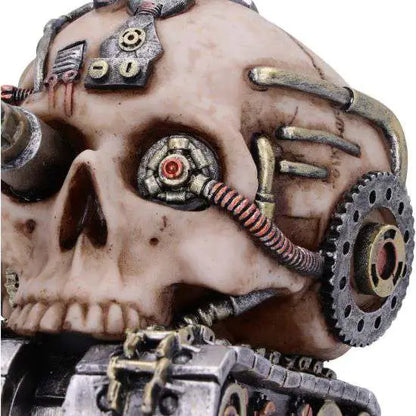 NEMESIS NOW TECHNO TANK STEAMPUNK SKULL FIG FIGURA 16 cm