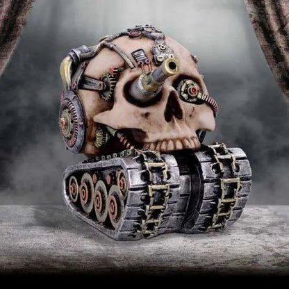 NEMESIS NOW TECHNO TANK STEAMPUNK SKULL FIG FIGURA 16 cm
