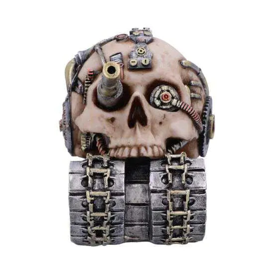 NEMESIS NOW TECHNO TANK STEAMPUNK SKULL FIG FIGURA 16 cm
