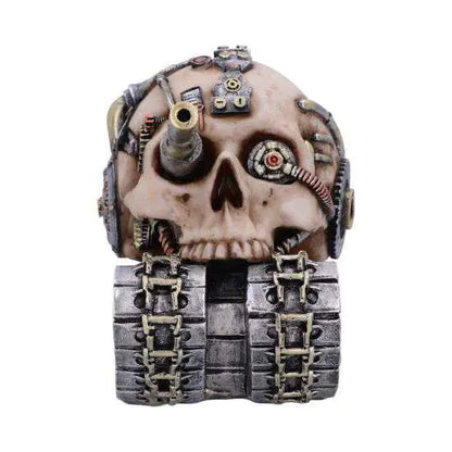 NEMESIS NOW TECHNO TANK STEAMPUNK SKULL FIG FIGURA 16 cm
