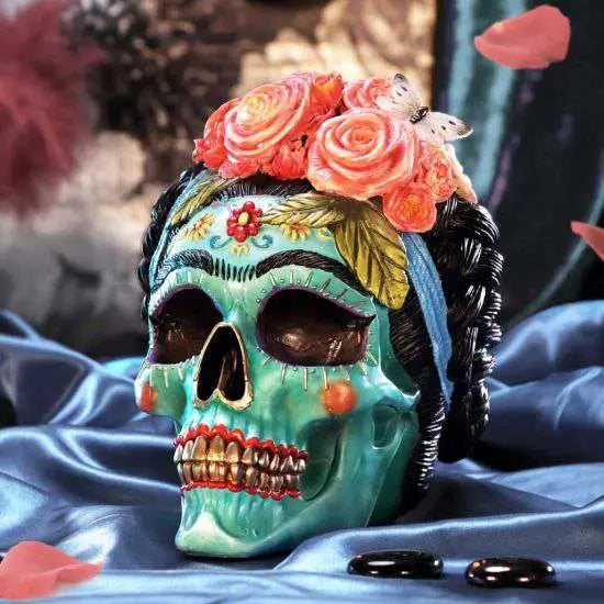 NEMESIS NOW CALAVERA DE AZUCAR MEXICAN SKULL FIG FIGURA 19 cm