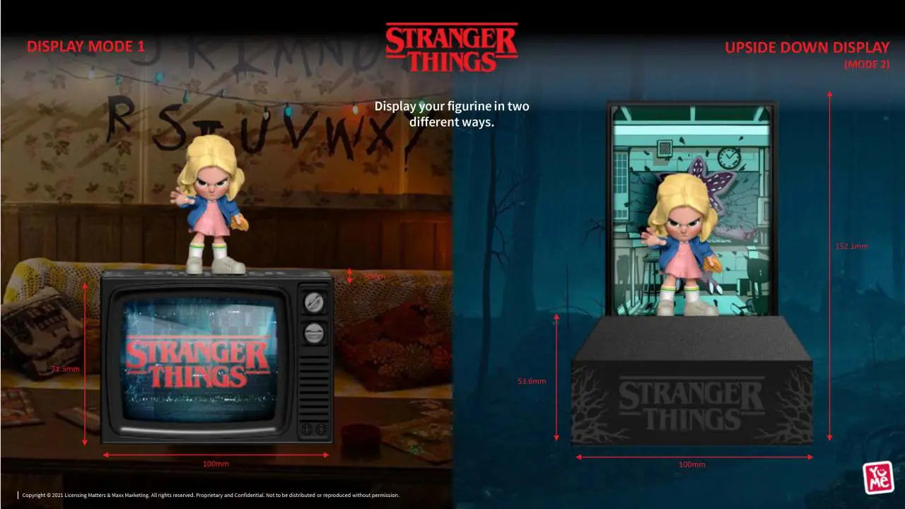 YUME STRANGER THINGS - UPSIDE DOWN CAPSULE SERIES 1 - DISPLAY (12 UNITS) MINI FIGURA