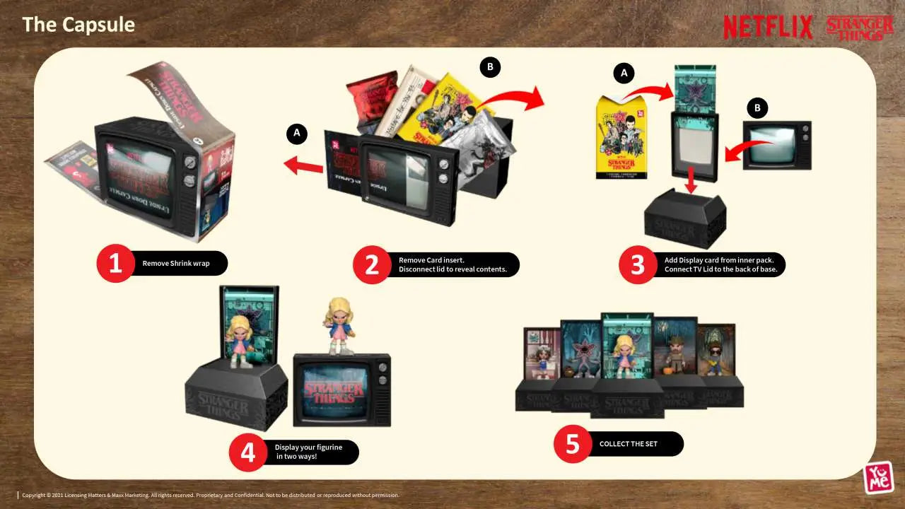 YUME STRANGER THINGS - UPSIDE DOWN CAPSULE SERIES 1 - DISPLAY (12 UNITS) MINI FIGURA