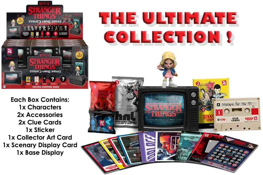 YUME STRANGER THINGS - UPSIDE DOWN CAPSULE SERIES 1 - DISPLAY (12 UNITS) MINI FIGURA