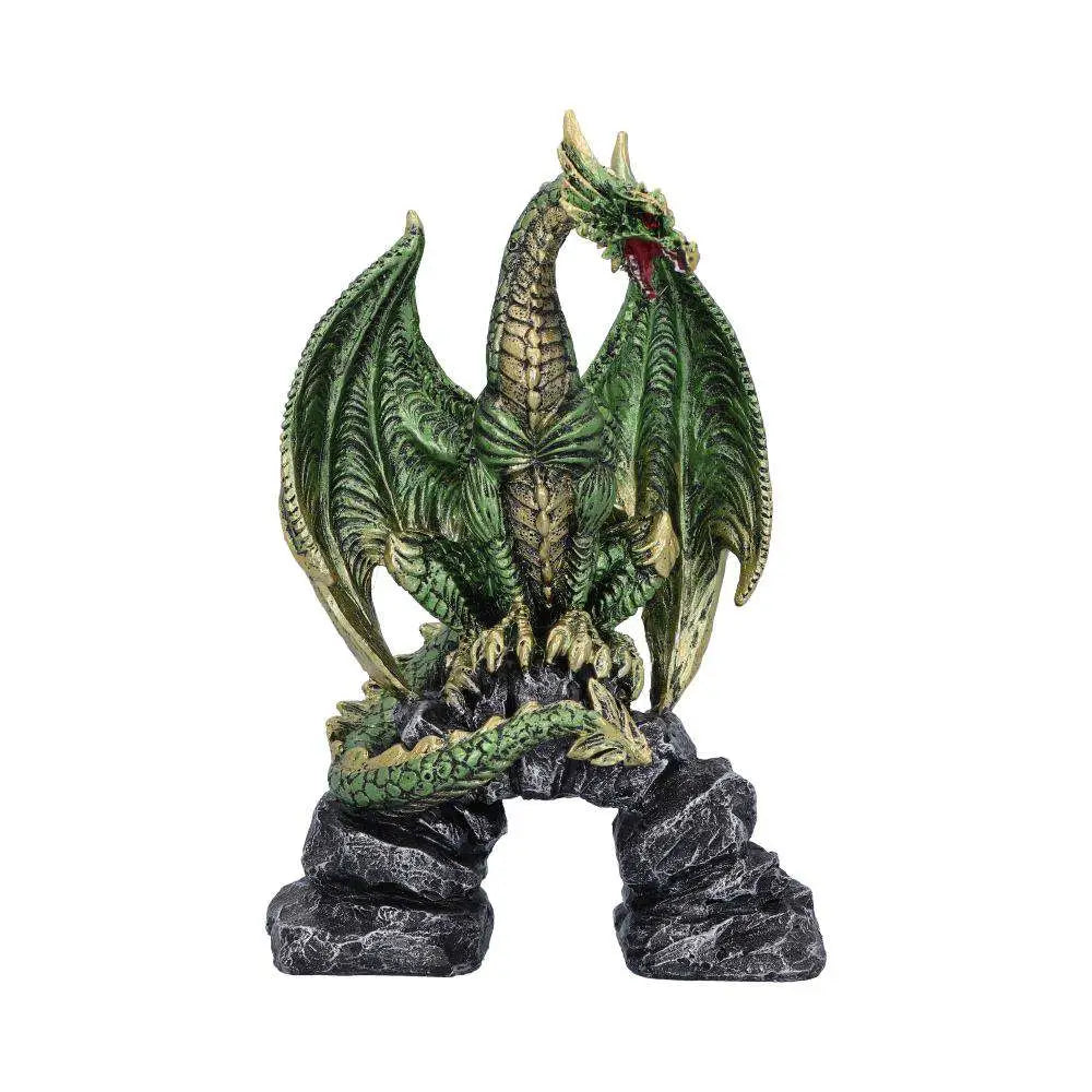 DRAGON FIGURINE GREEN METALLIC HARANU