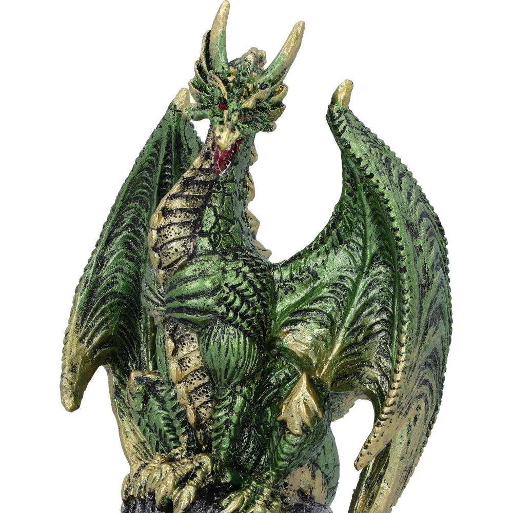 DRAGON FIGURINE GREEN METALLIC HARANU