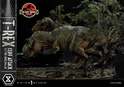 PRIME 1 JP LOST WORLD T-REX CLIFF ATTACK BONUS STATUA 53 cm