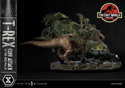 PRIME 1 JP LOST WORLD T-REX CLIFF ATTACK BONUS STATUA 53 cm