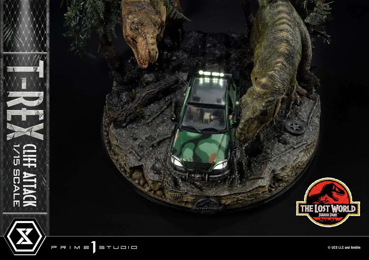 PRIME 1 JP LOST WORLD T-REX CLIFF ATTACK BONUS STATUA 53 cm
