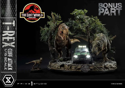 PRIME 1 JP LOST WORLD T-REX CLIFF ATTACK BONUS STATUA 53 cm