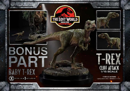 PRIME 1 JP LOST WORLD T-REX CLIFF ATTACK BONUS STATUA 53 cm