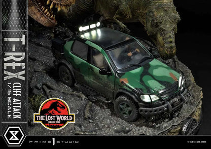 PRIME 1 JP LOST WORLD T-REX CLIFF ATTACK BONUS STATUA 53 cm