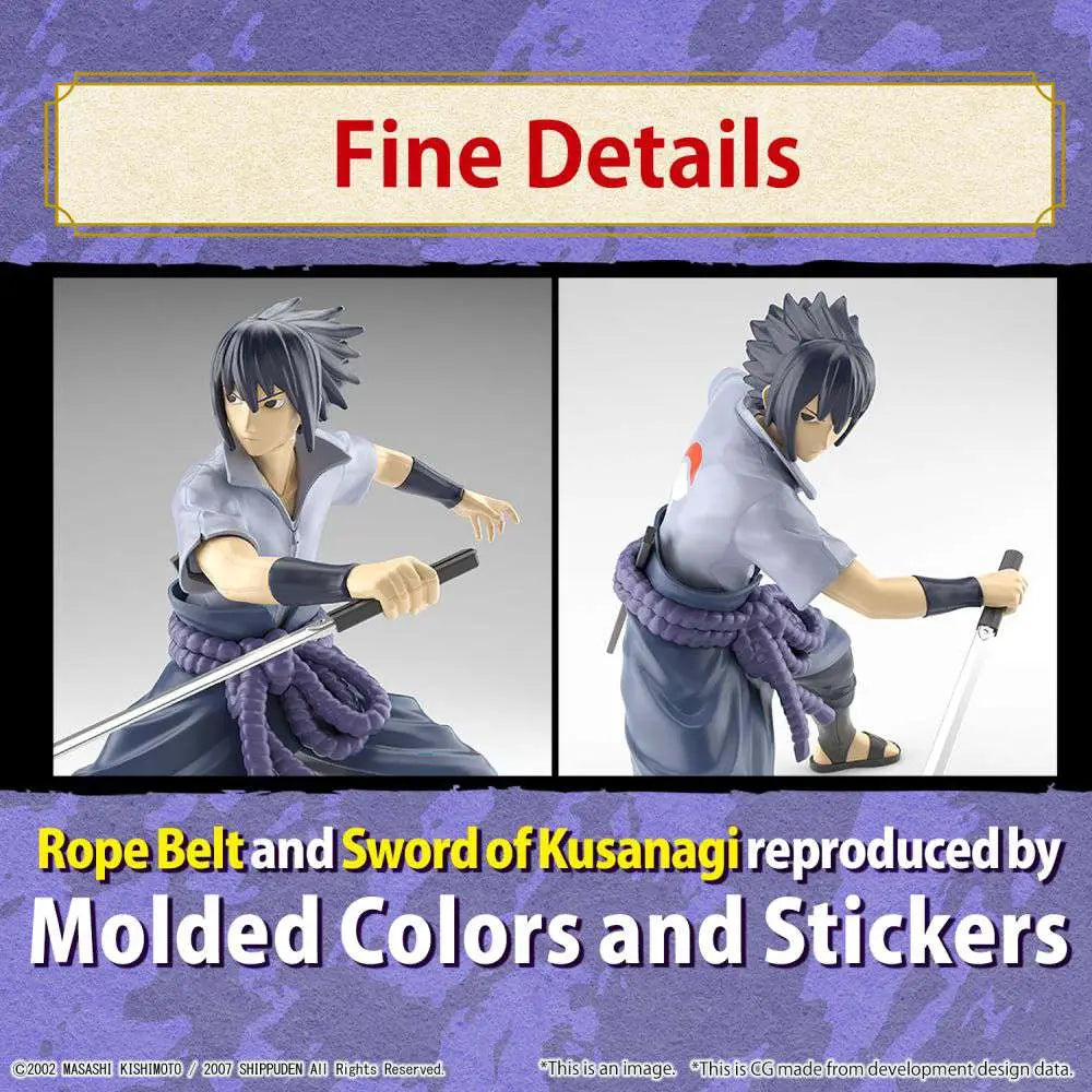 BANDAI SASUKE - NARUTO EG UCHIHA MK MODEL KIT 12 cm