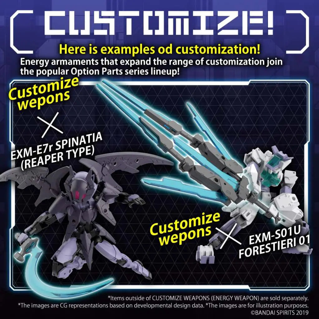 BANDAI RG 30MM CUSTOMIZE WEAPONS ENEY WEAPON MODEL KIT -