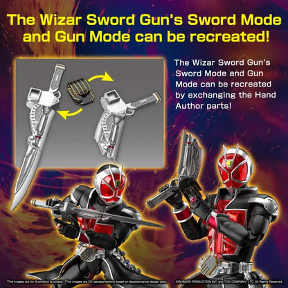 BANDAI RISE KAMEN RIDER WIZARD FLAME MODEL KIT 15 cm