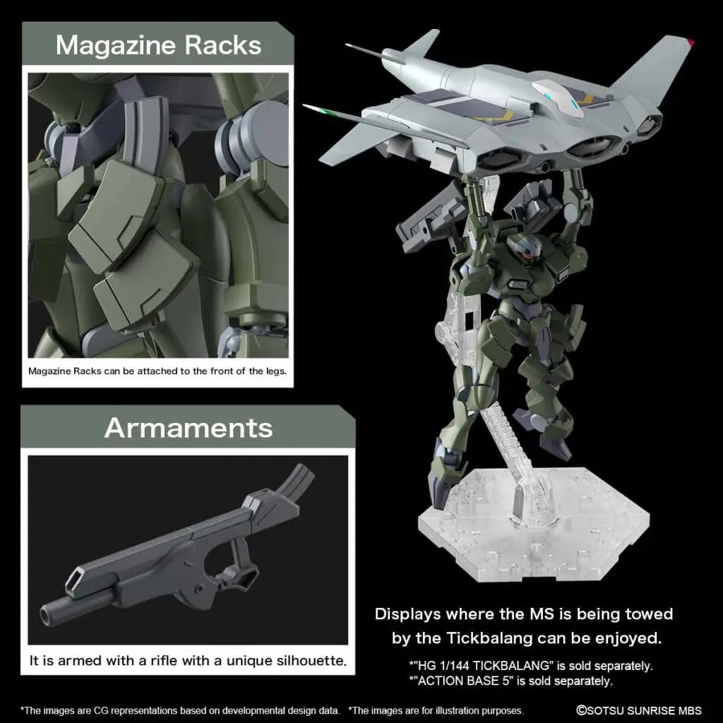 BANDAI HG ZOWORT HEAVY 1/144 MODEL KIT 13 cm