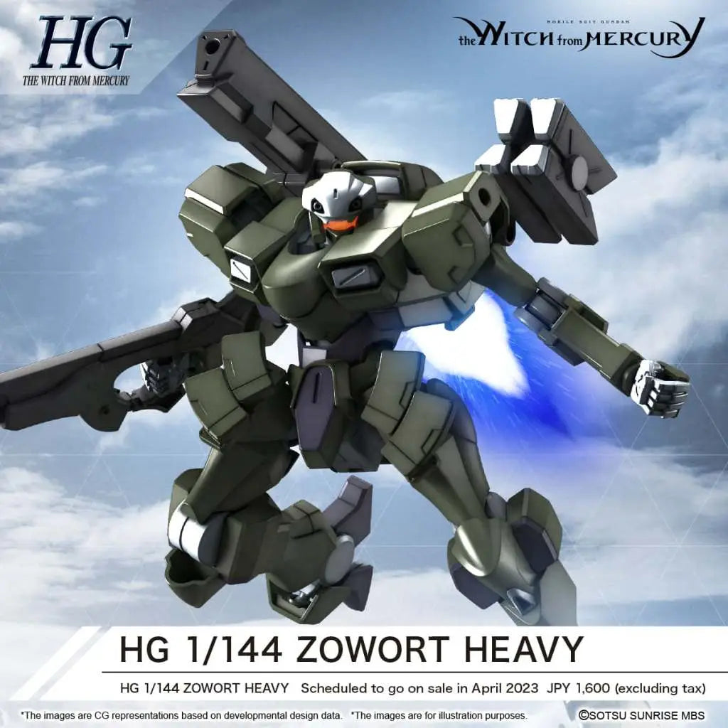 BANDAI HG ZOWORT HEAVY 1/144 MODEL KIT 13 cm