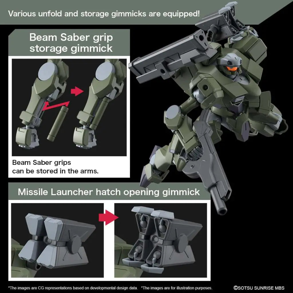 BANDAI HG ZOWORT HEAVY 1/144 MODEL KIT 13 cm