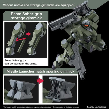 BANDAI HG ZOWORT HEAVY 1/144 MODEL KIT 13 cm