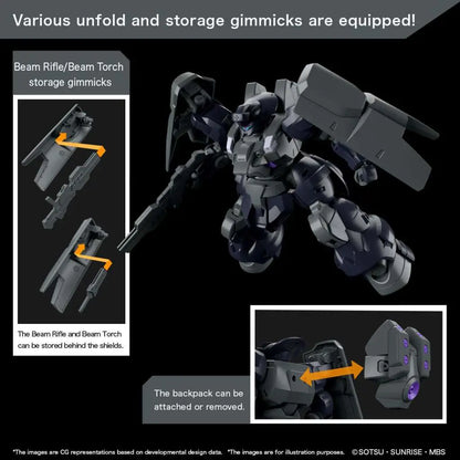 BANDAI HG DILANZA SOL 1/144 MODEL KIT 13 cm