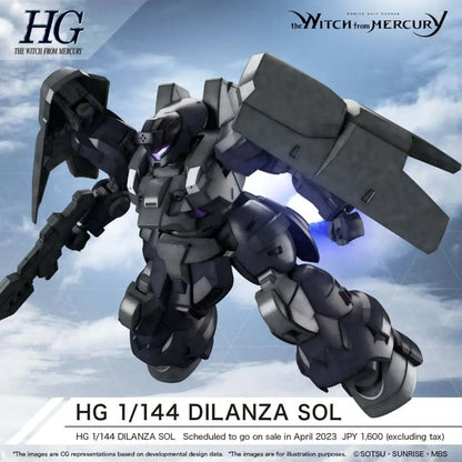 BANDAI HG DILANZA SOL 1/144 MODEL KIT 13 cm