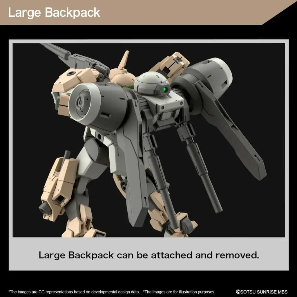 BANDAI HG DEMI BARDING 1/144 MODEL KIT 13 cm