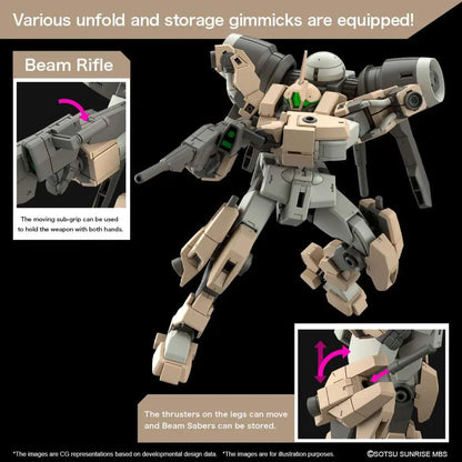 BANDAI HG DEMI BARDING 1/144 MODEL KIT 13 cm