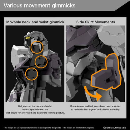 BANDAI HG GUNDVOLVA 1/144 MODEL KIT 13 cm