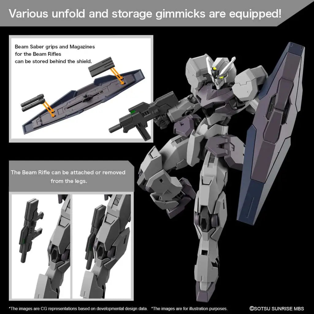 BANDAI HG GUNDVOLVA 1/144 MODEL KIT 13 cm
