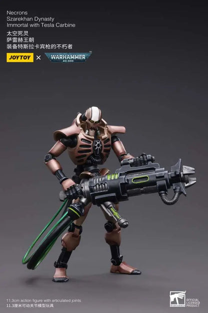 JOYTOY - WARHAMMER WH40K NECRONS IMMORT TESLA CARBINE ACTION FIGURE 12 cm