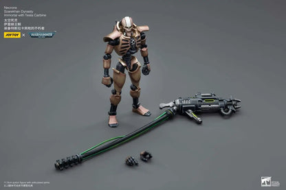 JOYTOY - WARHAMMER WH40K NECRONS IMMORT TESLA CARBINE ACTION FIGURE 12 cm